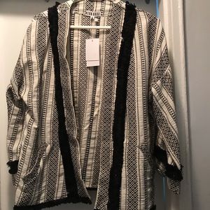 Black and white blazer/jacket